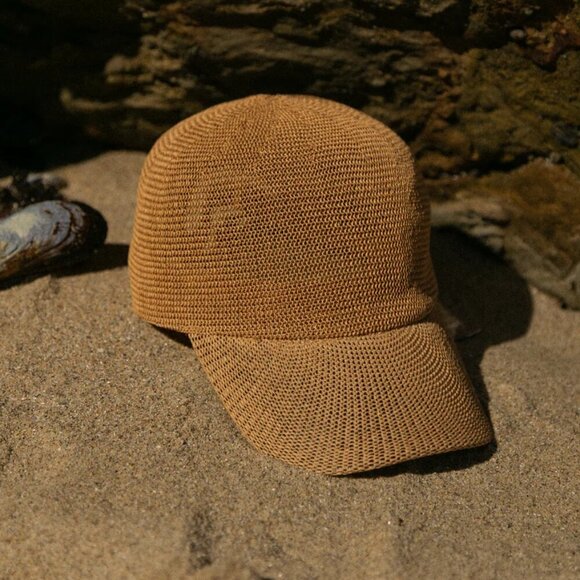 New Wyeth Paula Mesh Breathable Adjustable Packable UPF 50+ Camel Hat O/S NWT main image 15